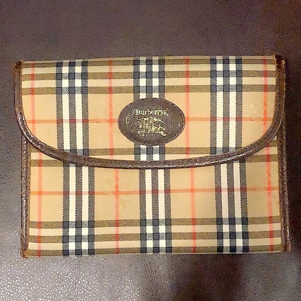 BURBERRYS Nova Check Plaid Wallet VINTAGE Unisex